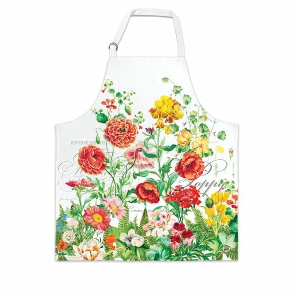 poppies & posies apron